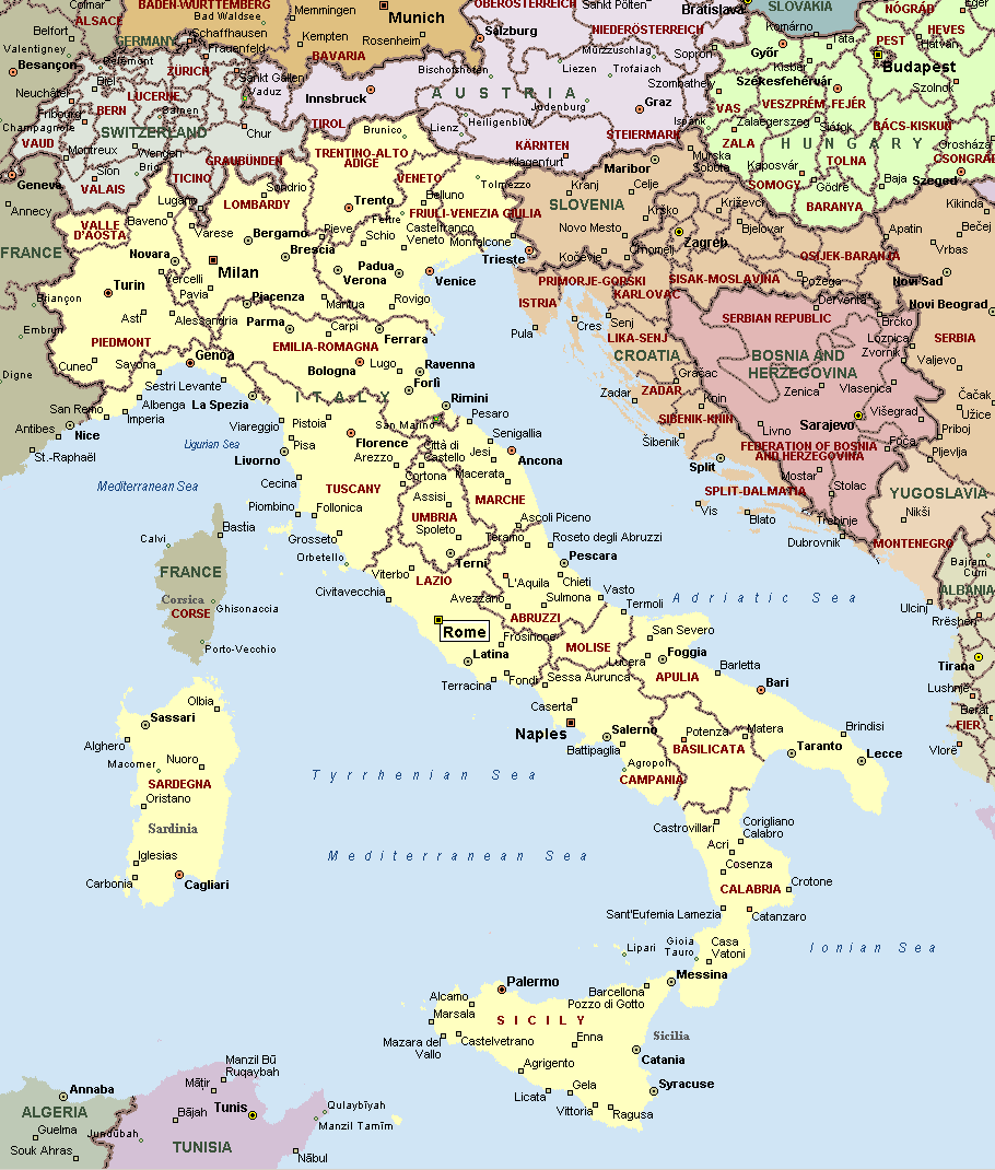 Latina karte